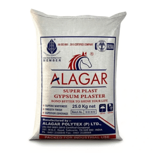 Alagar Super Plast Gypsum Plaster, 25 Kg Bag