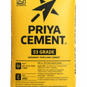 Priya OPC 53 Grade Cement, 50 Kg Bag