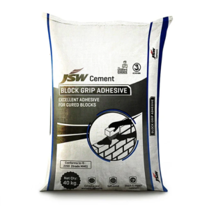 JSW Block Grip AAC Block Jointing Mortar/Adhesive, 40 Kg Bag