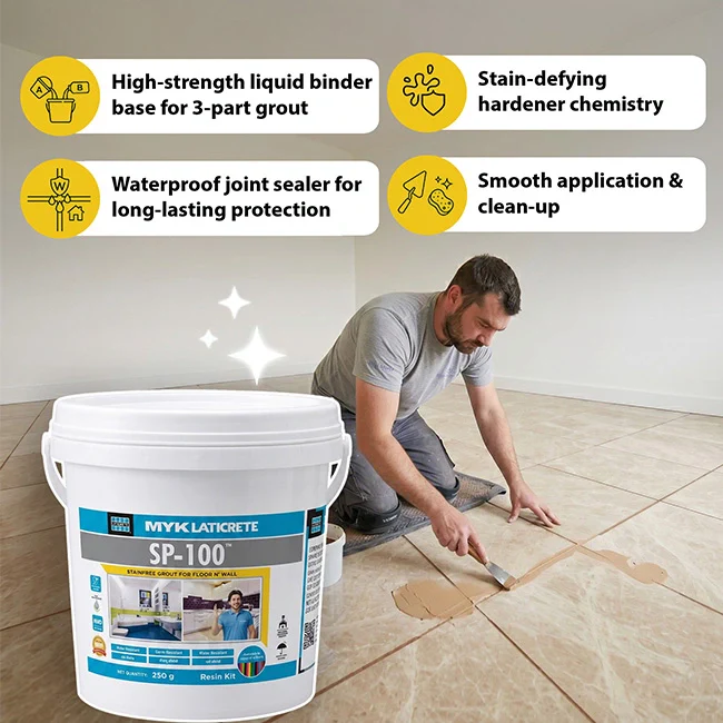 MYK Laticrete SP-100 Epoxy Tile Grout, Resin + Hardener Bucket (Part A & Part B) - Image 2