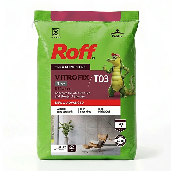 Roff T03 VFA Tile Adhesive, Grey, 20 Kg Bag
