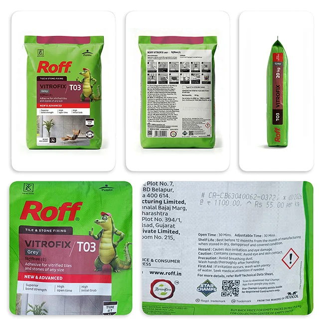 Roff T03 VFA Tile Adhesive, Grey, 20 Kg Bag - Image 4