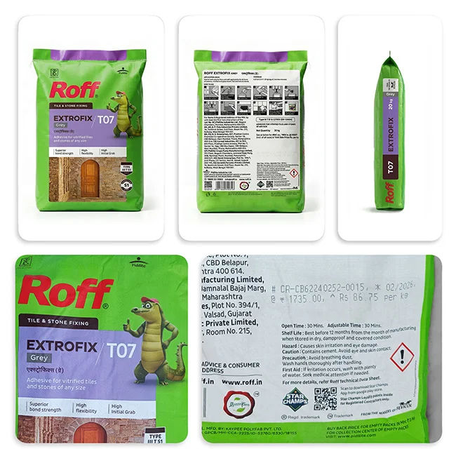 Roff T07 Extrofix Tile Adhesive, Grey, 20 Kg Bag - Image 4