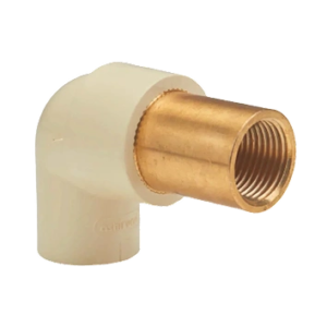 Ashirvad Flowguard Plus CPVC Brass Female Extension 90? Elbow, 3/4" X 1/2" (Brass Elbow Long)