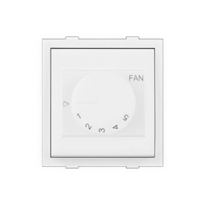 Anchor Roma Fan Regulator, 5 Step, 100W, White, 2 Module