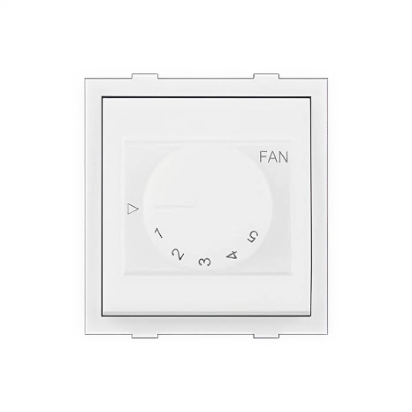 Anchor Roma Fan Regulator, 5 Step, 100W, White, 2 Module