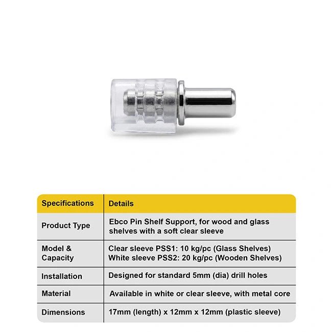Ebco Cabinet Shelf Support Pin - Image 4