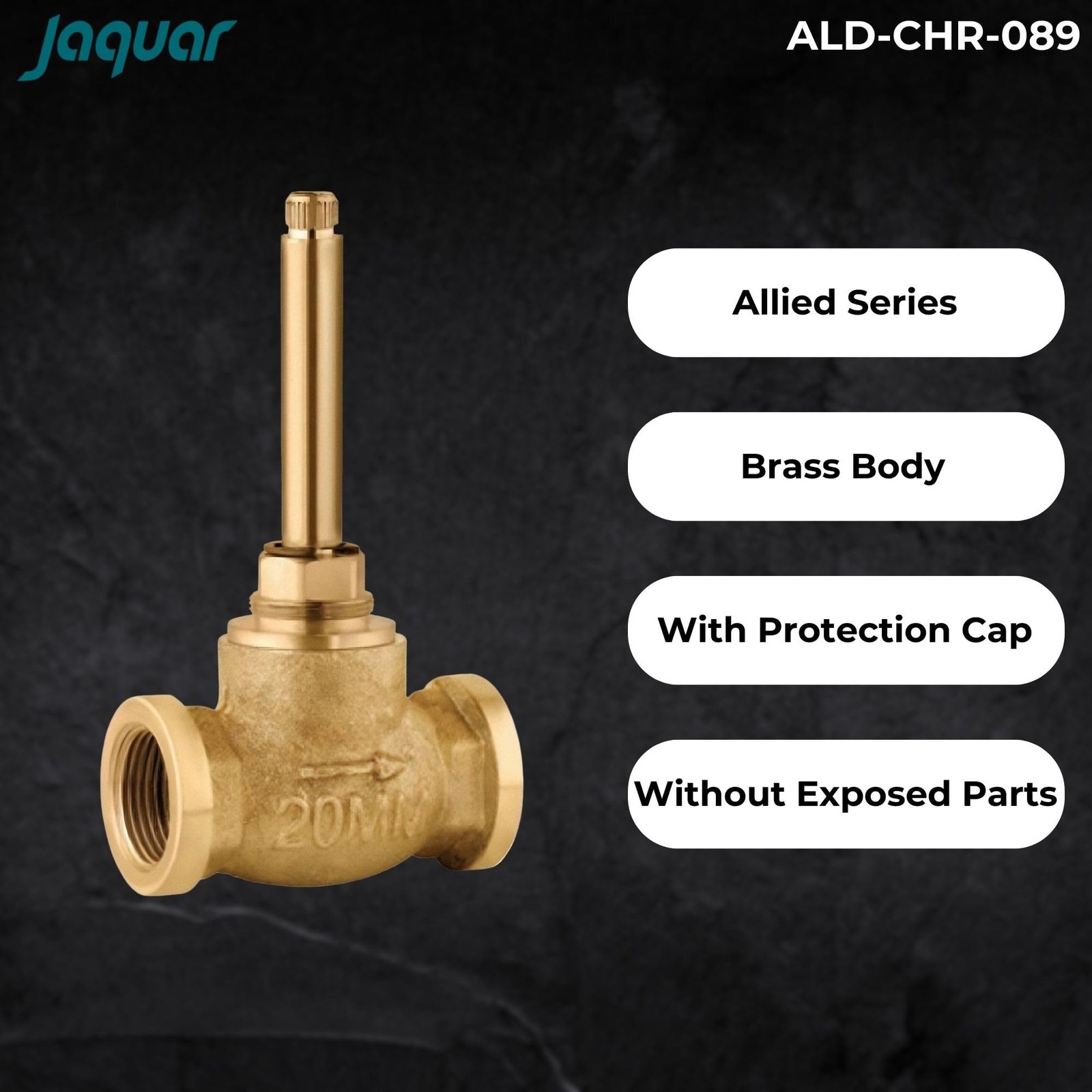 Jaquar Regular Body of Concealed Stop Cock, ALD-CHR-089R - Image 2