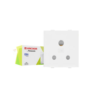 Anchor Roma 3 Pin Socket, 2 Module, White