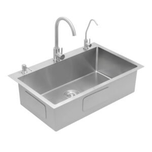 Futura FS 3120 Hand Carved Series Sink, Stainless Steel, 31" X 20" X 9"