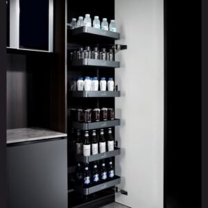 Hettich Larder 6 Tier Frame with Baskets (Pantry Unit), 50Kg, 600mm