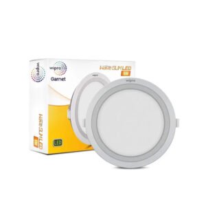 Wipro Garnet Wave Slim Recessed LED Panel, Round (2 Years Warranty)