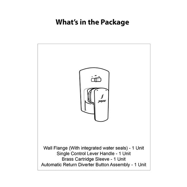 Jaquar High-Flow Single Lever Diverter Exposed Parts Kit - Image 4