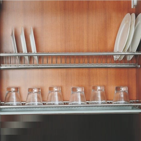 Ebco Kitchen Plate Tray with Rod Supports and Anchor Kit