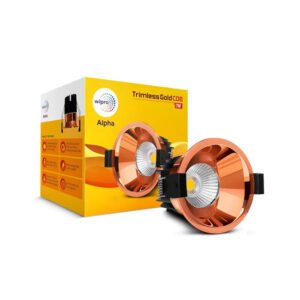 Wipro Alpha Trimless Gold COB LED Spotlight (2 Years Warranty)